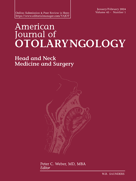 Go to journal home page - American Journal of Otolaryngology